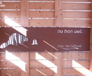 Signalétique touristique - Parcours sensoriel - Observatoire - Fabrication PIC BOIS