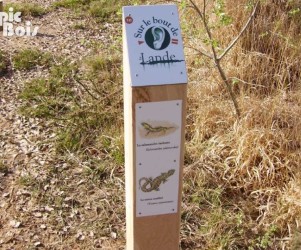 Signalétique touristique - Plaque thématique - Borne sonore - Fabrication PIC BOIS