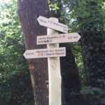 Directionnel sentier – Poteau écorcé