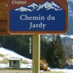 Plaque de rue – Motif montagne