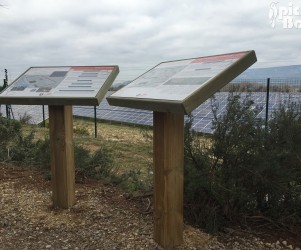 Signalétique touristique - Table de lecture - Plan du site - Fabrication PIC BOIS