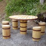 Table de pique nique – Sièges tonneaux