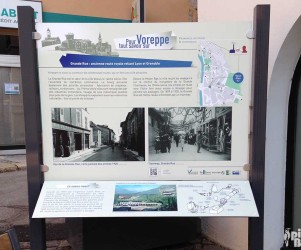 Signalétique touristique - Panneau d'information - Grande Rue - Fabrication PIC BOIS