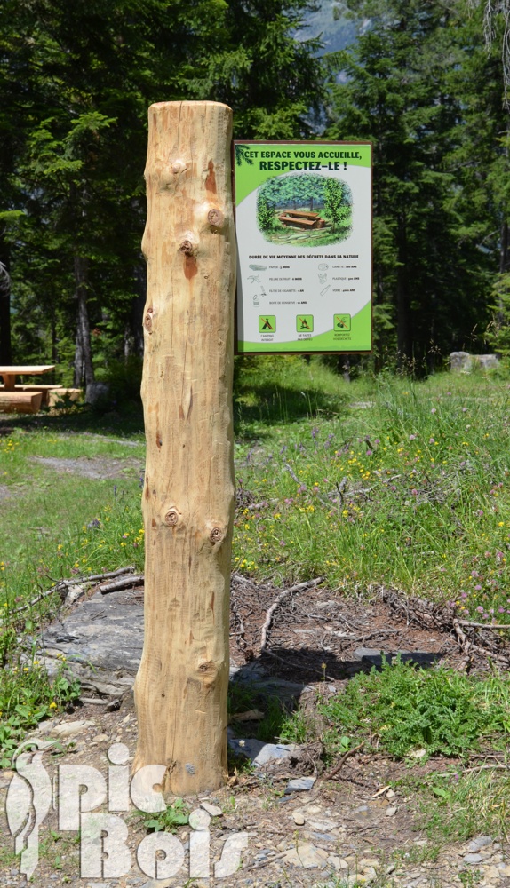 Signalétique touristique - Panneau d'information - Le Bois Noir - Fabrication PIC BOIS