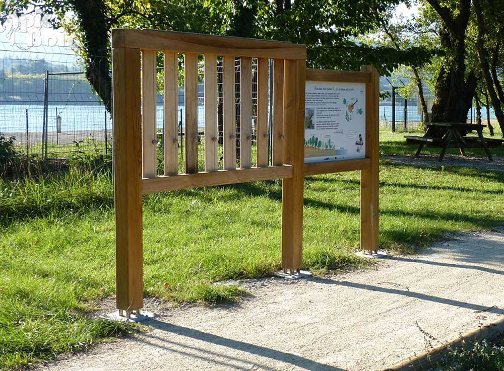 Signalétique touristique - Parcours sensoriel - Xylophone - Fabrication PIC BOIS