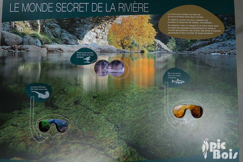 Signalétique touristique - Parcours sensoriel - Projections vidéos - Fabrication PIC BOIS