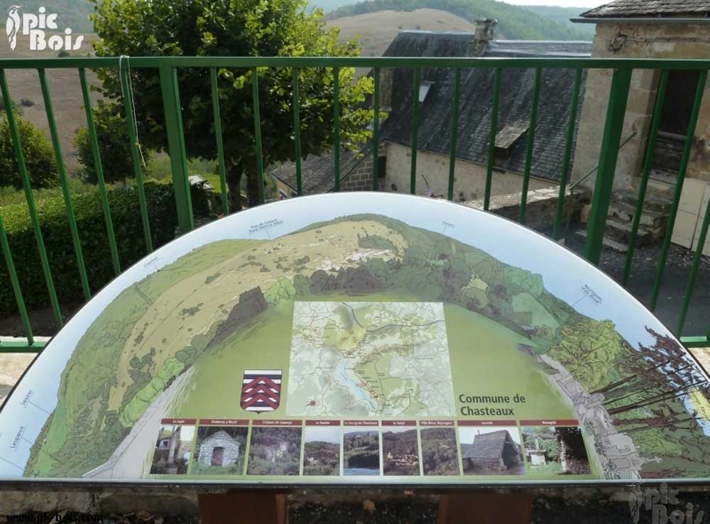 Signalétique touristique - Table d'orientation - Lave émaillée - Fabrication PIC BOIS