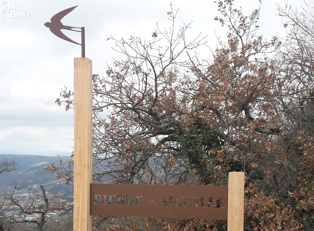 Signalétique touristique - Enseigne - Sentier d'interprétation - Fabrication PIC BOIS