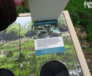 Signalétique touristique - Mobilier interactif - Faune aquatique - Fabrication PIC BOIS
