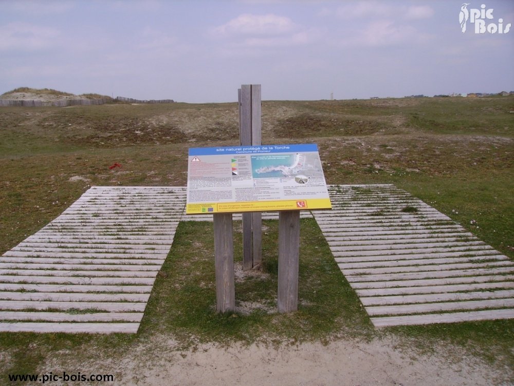 Signalétique touristique - Table de lecture - Site naturel protégé - Fabrication PIC BOIS