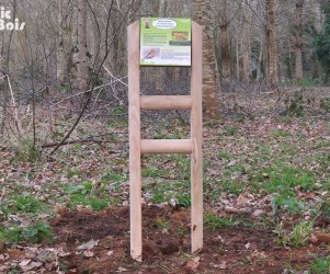 Signalétique touristique - Mobilier interactif - Espèces en forêt - Fabrication PIC BOIS