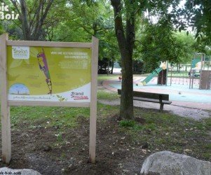 Signalétique touristique - Panneau d'information - Espaces verts - Fabrication PIC BOIS