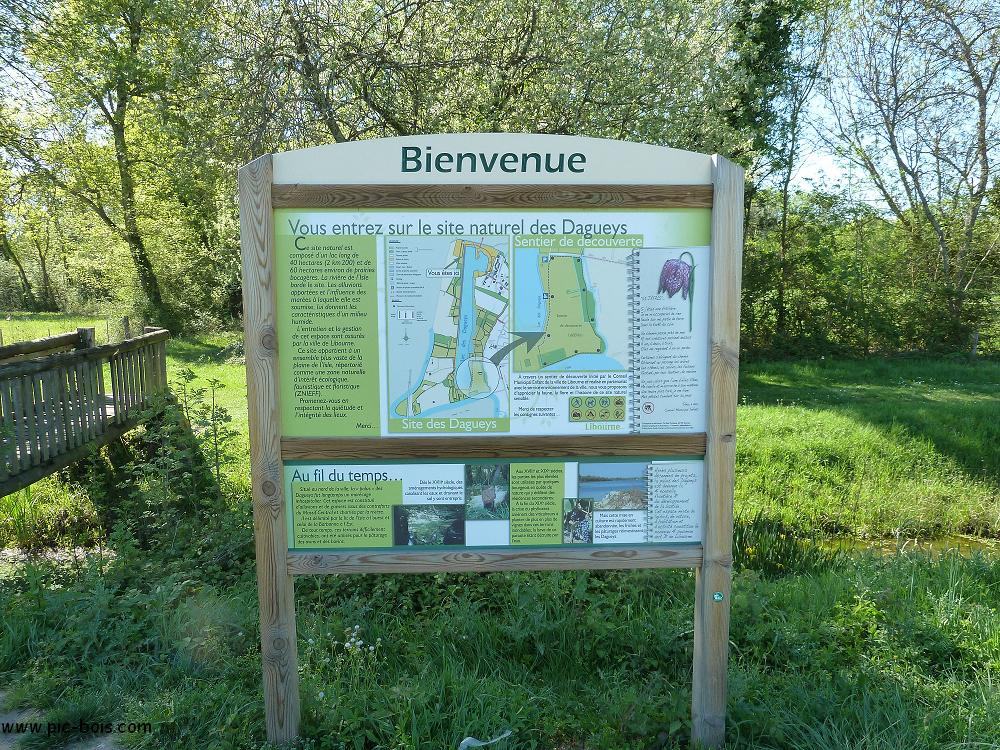 Signalétique touristique - Panneau d'information - Site naturel - Fabrication PIC BOIS