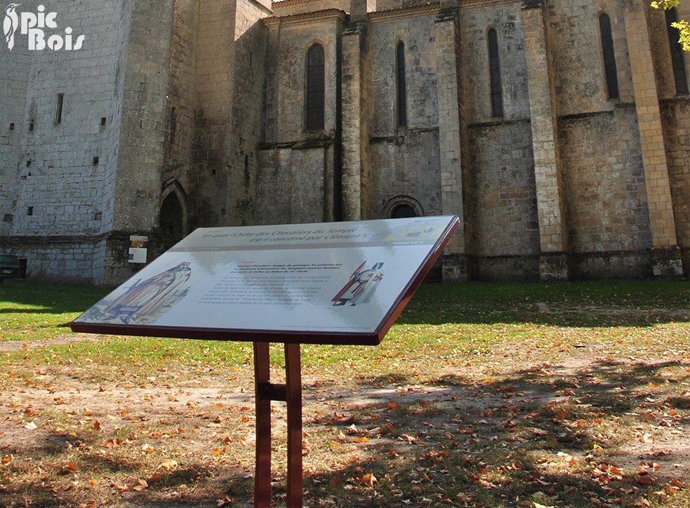 Signalétique touristique - Table de lecture - Patrimoine local - Fabrication PIC BOIS