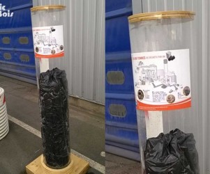 Signalétique touristique - Caisson - Recyclage SMICTOM - Fabrication PIC BOIS