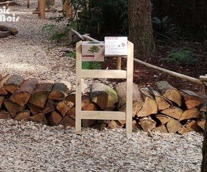 Signalétique touristique - Mobilier interactif - Parcours du zoo - Fabrication PIC BOIS