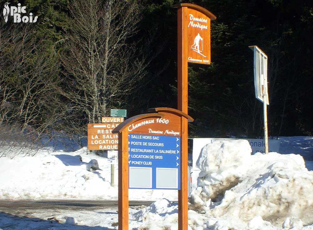Signalétique touristique - SIL - Signalétique d'activités - Fabrication PIC BOIS