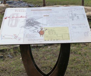 Signalétique touristique - Table de lecture - Découverte Moulin - Fabrication PIC BOIS