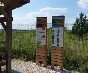 Signalétique touristique - Totem - Faune du site - Fabrication PIC BOIS