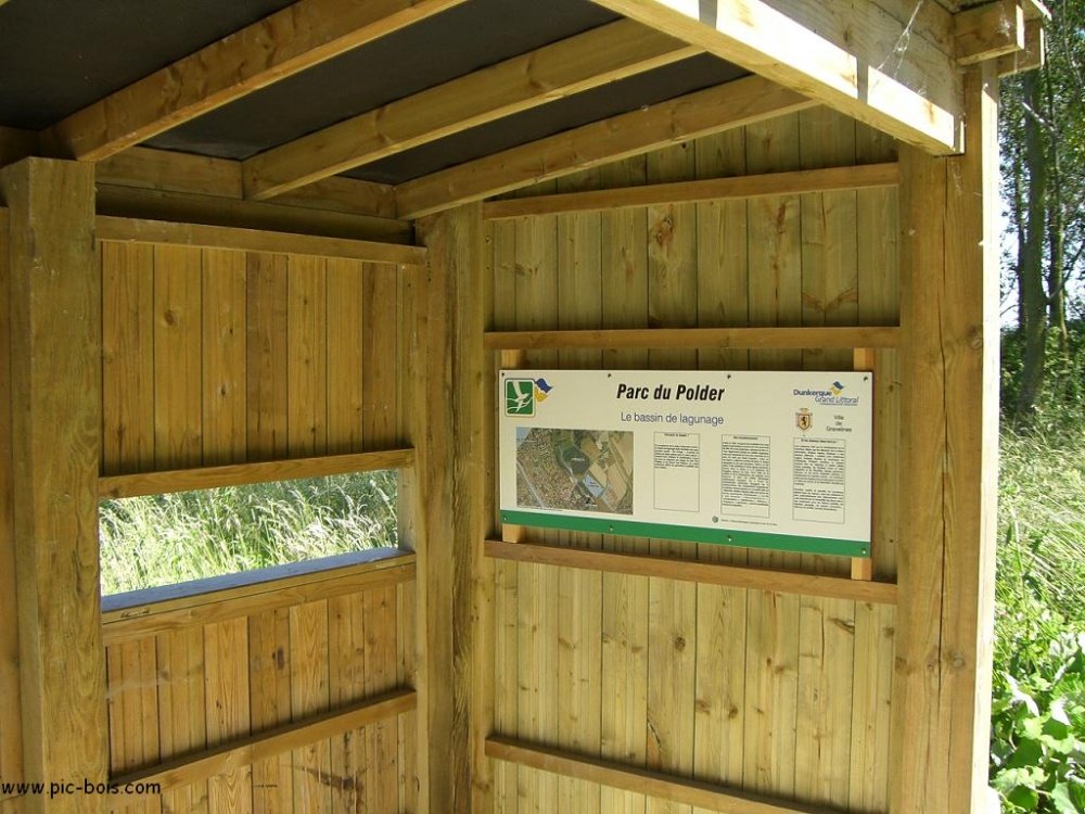 Signalétique touristique - Parcours sensoriel - Observatoire flore - Fabrication PIC BOIS