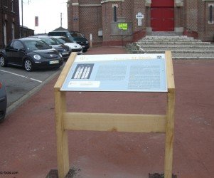 Signalétique touristique - Table de lecture - Les 2 Clochers - Fabrication PIC BOIS
