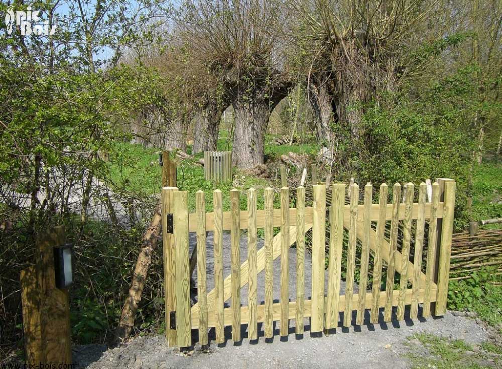 Signalétique touristique - Barrières - Barrière chemin - Fabrication PIC BOIS