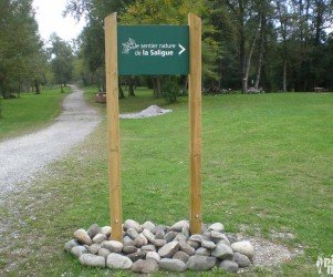 Signalétique touristique - Directionnel sentier - Accès sentier - Fabrication PIC BOIS