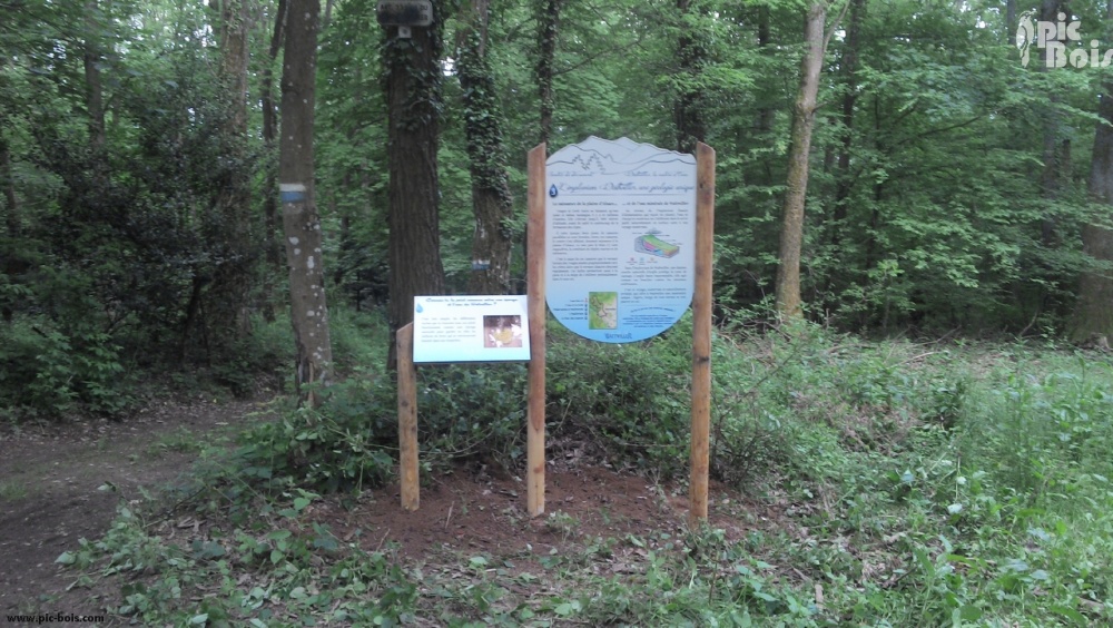 Signalétique touristique - Totem - La nature et l'eau - Fabrication PIC BOIS