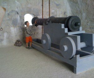 Signalétique touristique - Maquette - Canon - Fabrication PIC BOIS