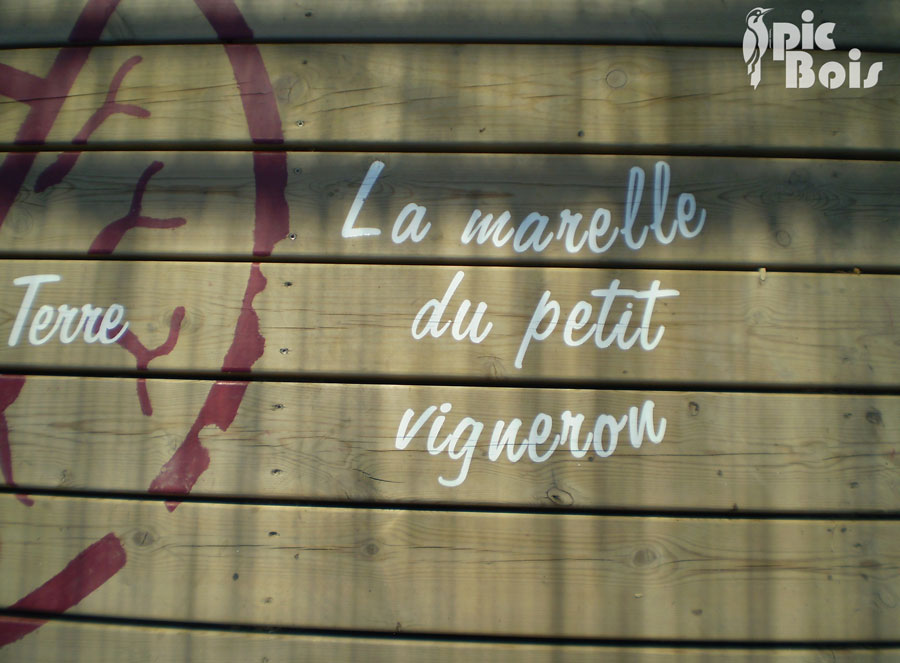 Signalétique touristique - Jeu ludo-sportif - Marelle - Fabrication PIC BOIS