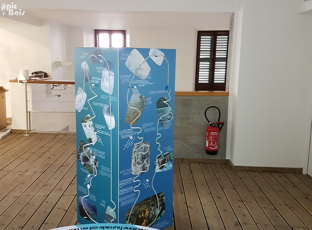 Signalétique touristique - Mobilier interactif - Colonne de jeu - Fabrication PIC BOIS