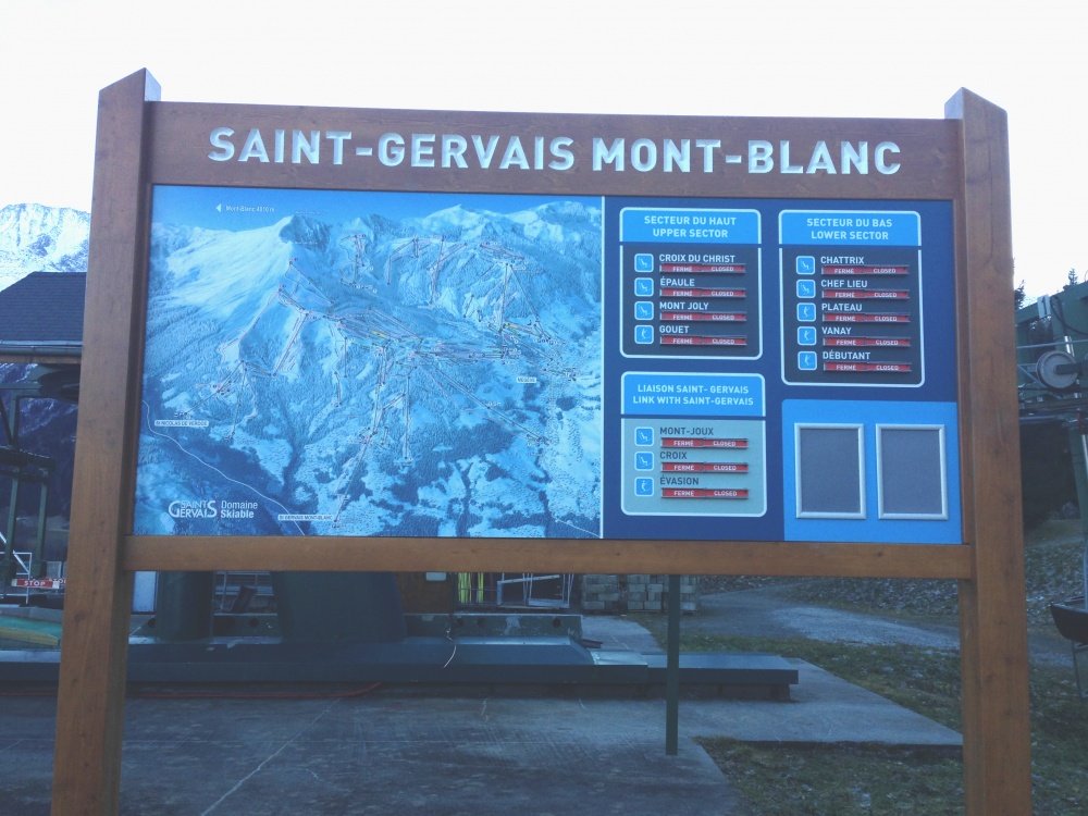 Signalétique touristique - Plan des pistes - Informations pistes - Fabrication PIC BOIS