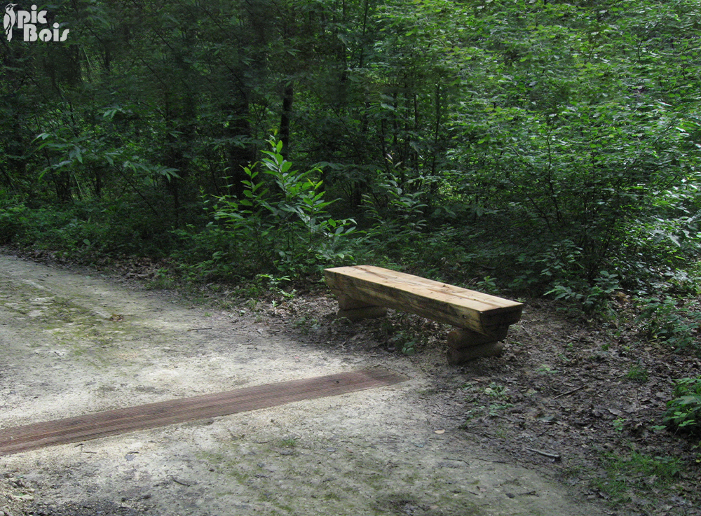 Signalétique touristique - Banc - Et traverse - Fabrication PIC BOIS