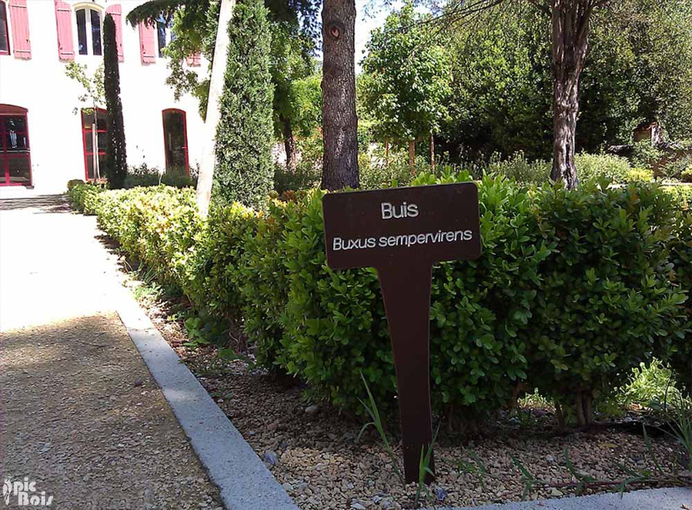 Signalétique touristique - Plaque arboretum - Etiquette botanique - Fabrication PIC BOIS