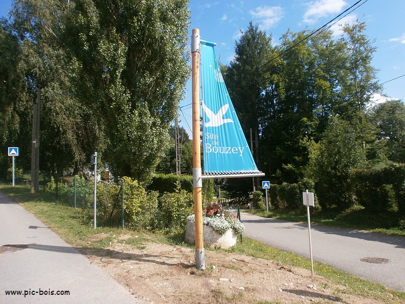 Signalétique touristique - Totem - Bache d'accueil - Fabrication PIC BOIS