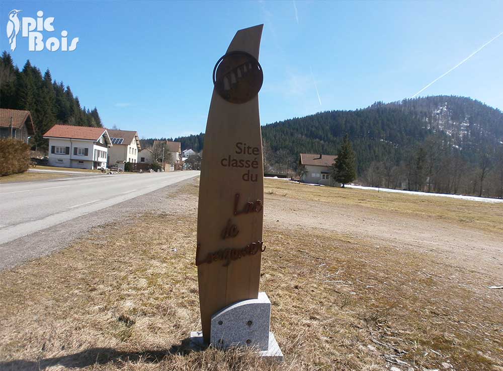 Signalétique touristique - Totem - Entrée de site - Fabrication PIC BOIS