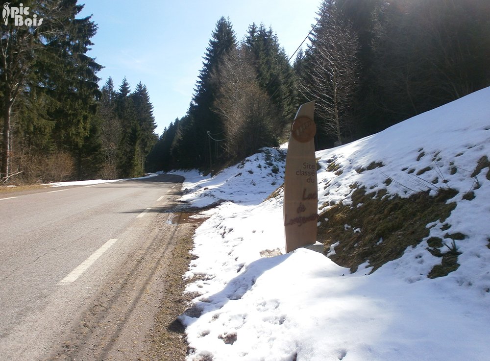 Signalétique touristique - Totem - Entrée de territoire - Fabrication PIC BOIS