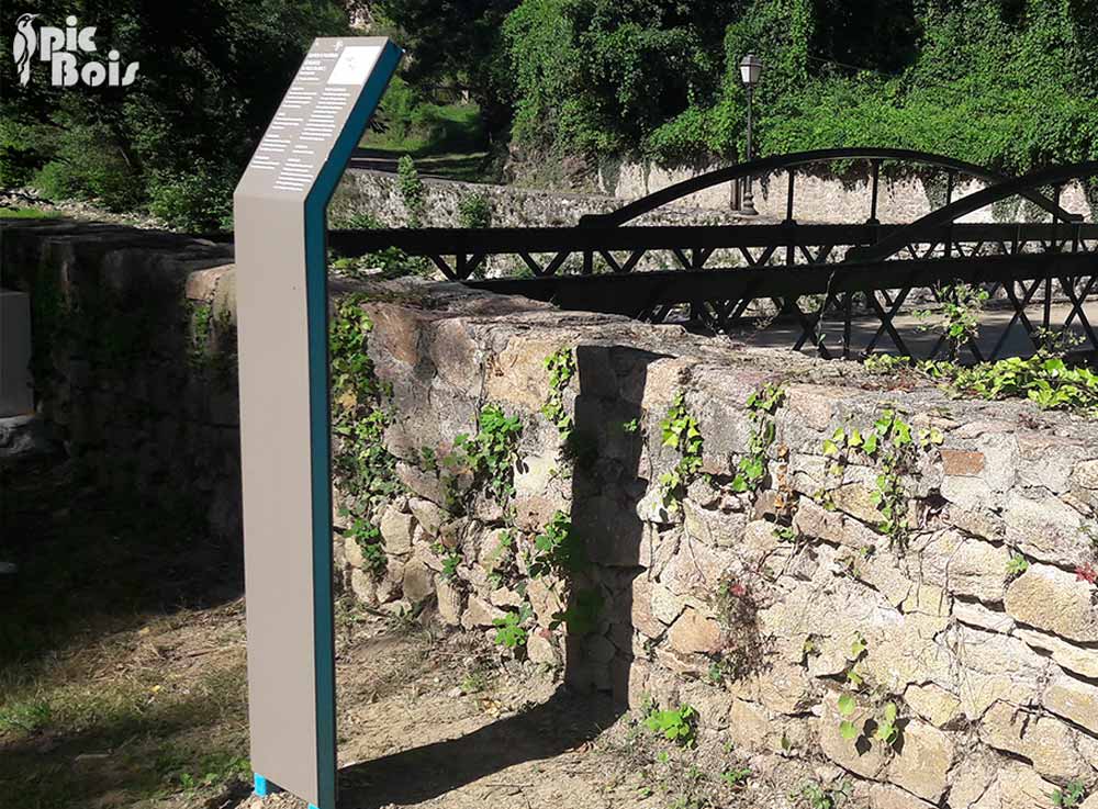 Signalétique touristique - Table de lecture - Parc national - Fabrication PIC BOIS