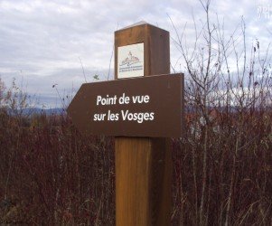 Signalétique touristique - Directionnel sentier - Point de vue - Fabrication PIC BOIS