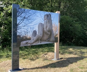 Signalétique touristique - Panneau d'information - Expo photo - Fabrication PIC BOIS