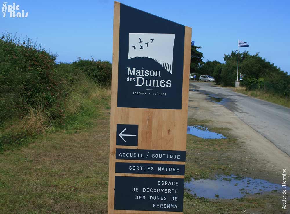 Signalétique touristique - Totem - Accueil touristique - Fabrication PIC BOIS
