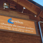 Enseigne murale – Informations chalets