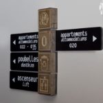 Directionnel intérieur – Pictos bois