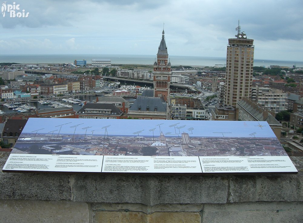 Signalétique touristique - Table d'orientation - Vue de la ville - Fabrication PIC BOIS