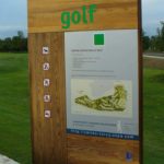 Panneau d&rsquo;information – Accueil de golf