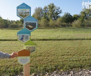 Signalétique touristique - Gamme biodiversité - Volet à soulever - Fabrication PIC BOIS