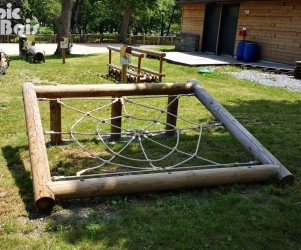 Signalétique touristique - Jeu ludo-sportif - Araignée - Fabrication PIC BOIS