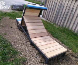 Signalétique touristique - Transat - Banc et transat - Fabrication PIC BOIS