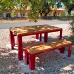 Gamme Pichauris – Table en acier rouge