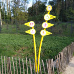 Directionnel sentier – Forme de pétale